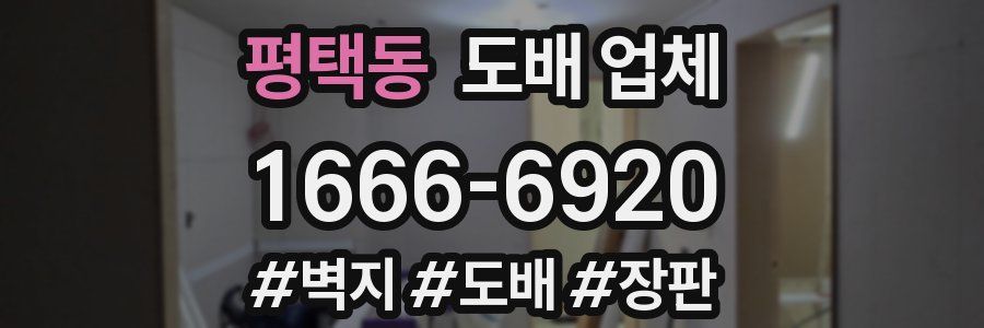 평택동 도배 업체