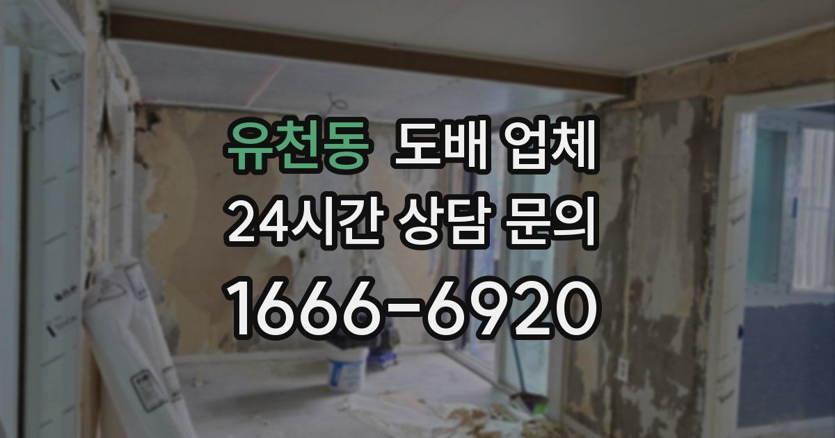 유천동 도배 업체
