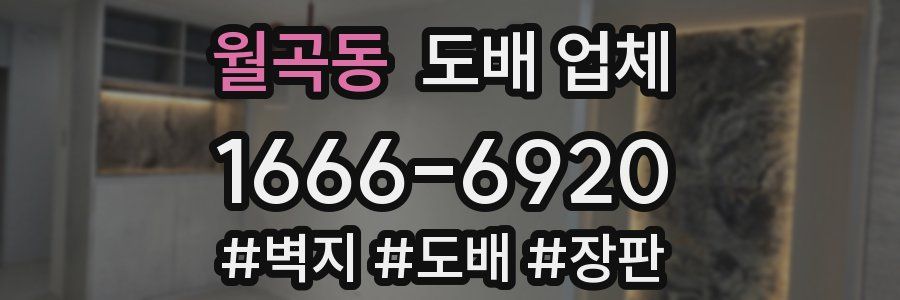 월곡동 도배 업체
