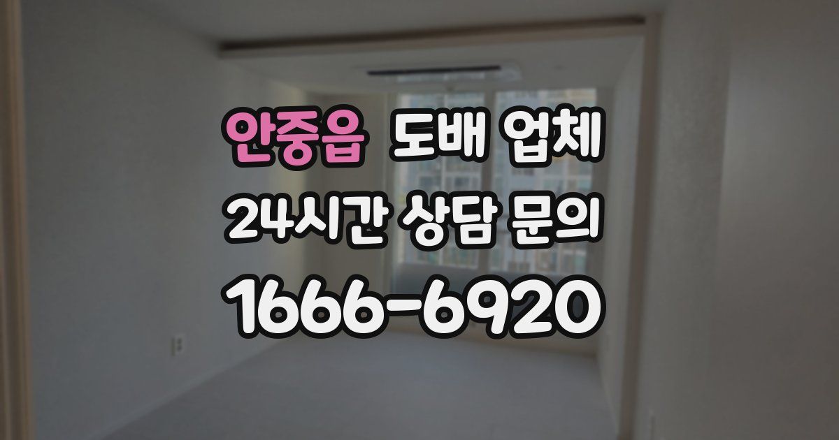 안중읍 도배 업체