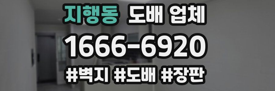 지행동 도배 업체