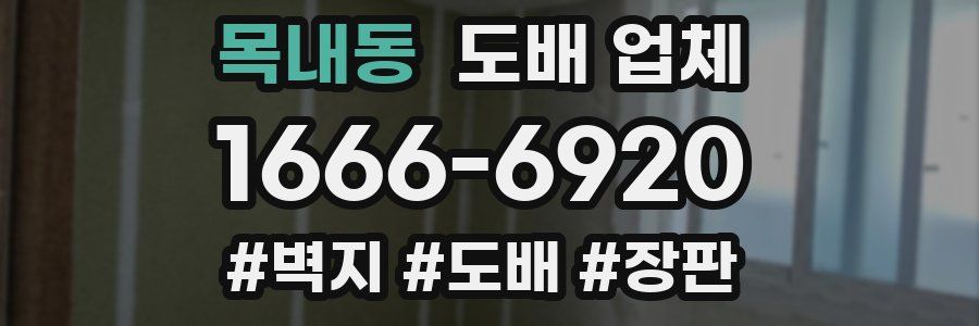목내동 도배 업체