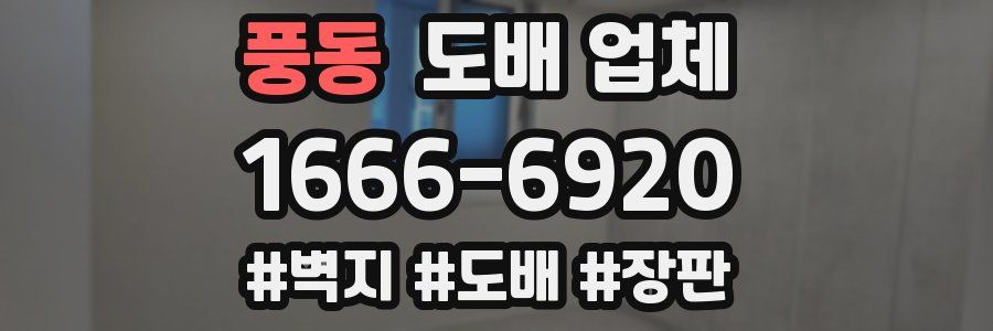 풍동 도배 업체