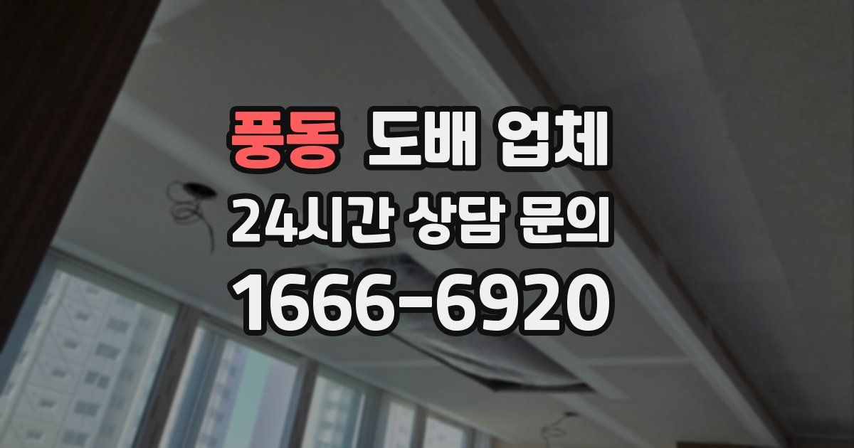 풍동 도배 업체