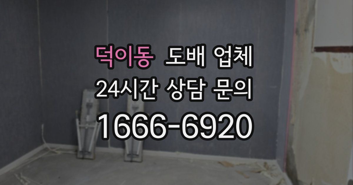 덕이동 도배 업체