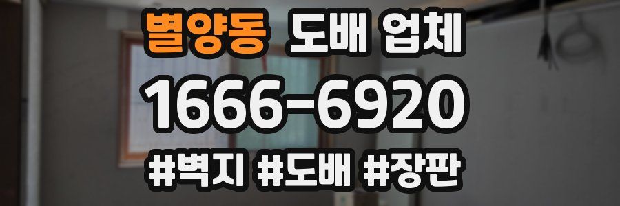 별양동 도배 업체