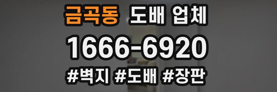 금곡동 도배 업체