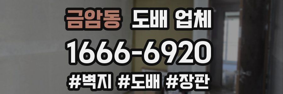 금암동 도배 업체