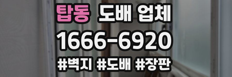 탑동 도배 업체