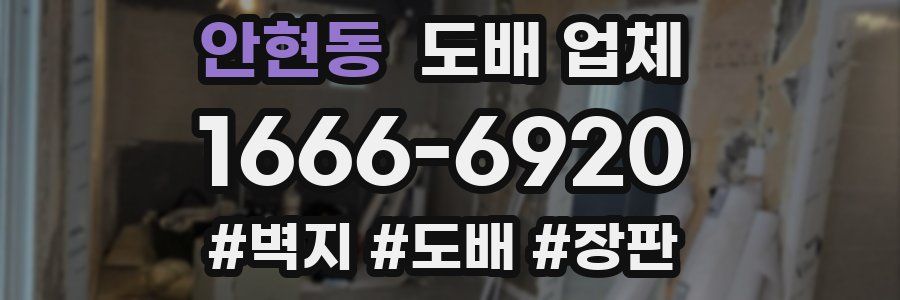 안현동 도배 업체