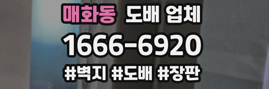 매화동 도배 업체