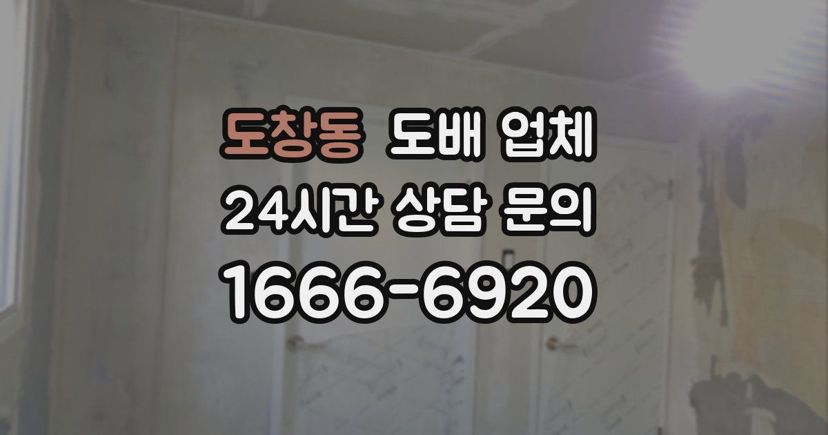 도창동 도배 업체