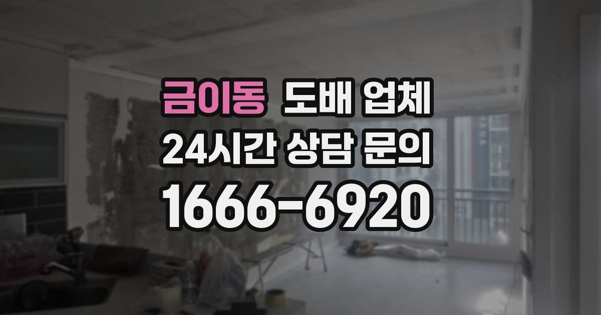 금이동 도배 업체
