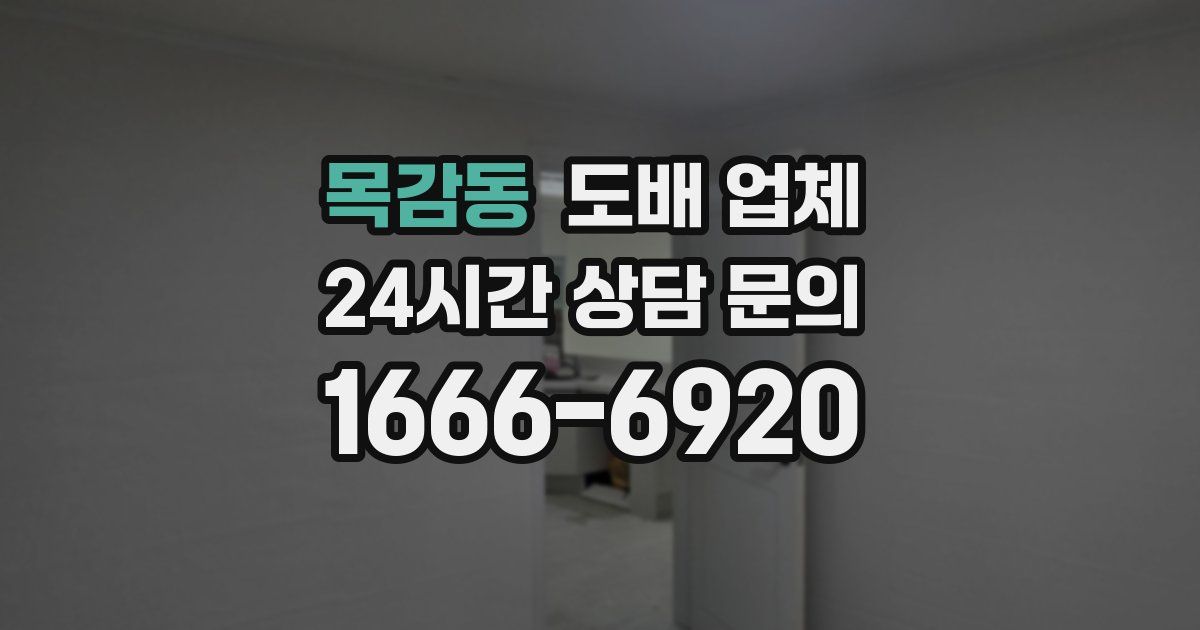 목감동 도배 업체