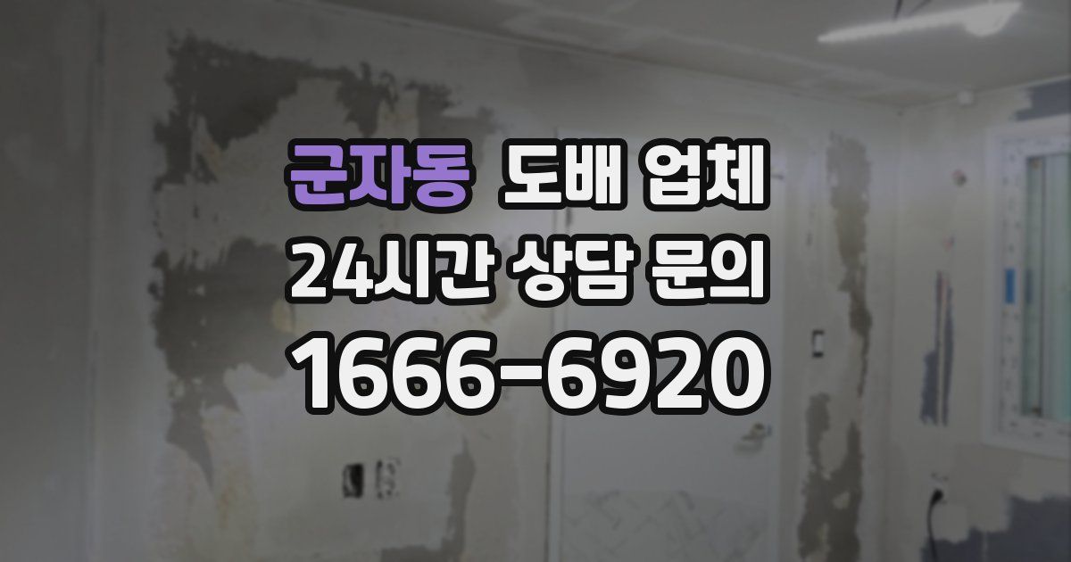 군자동 도배 업체