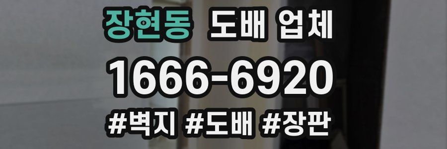 장현동 도배 업체
