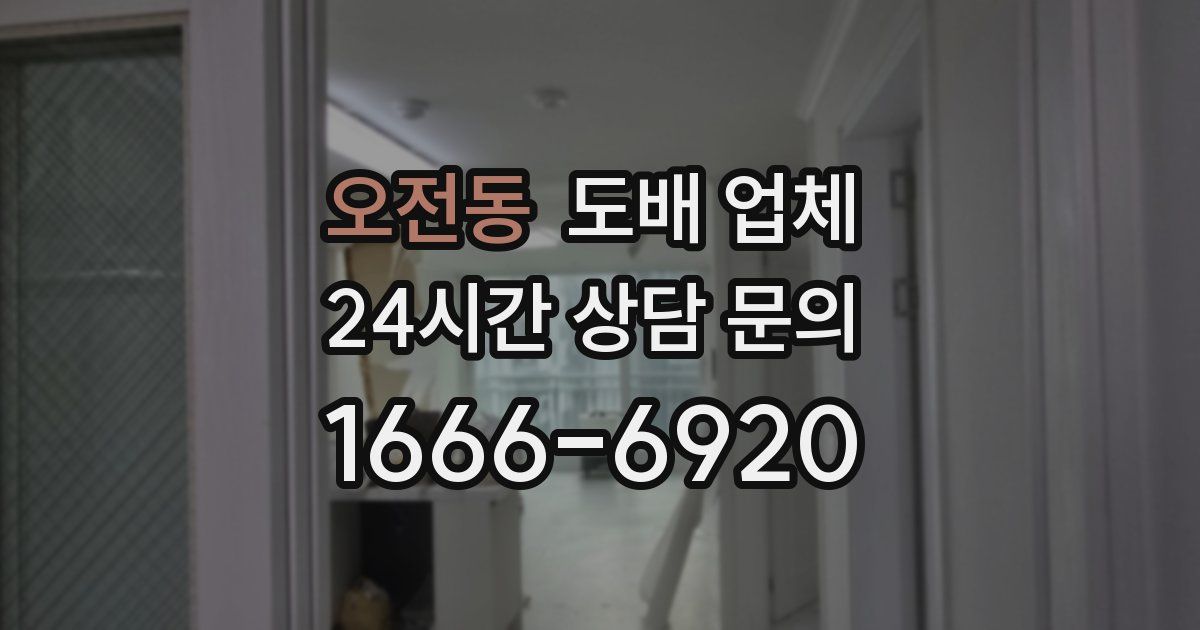 오전동 도배 업체