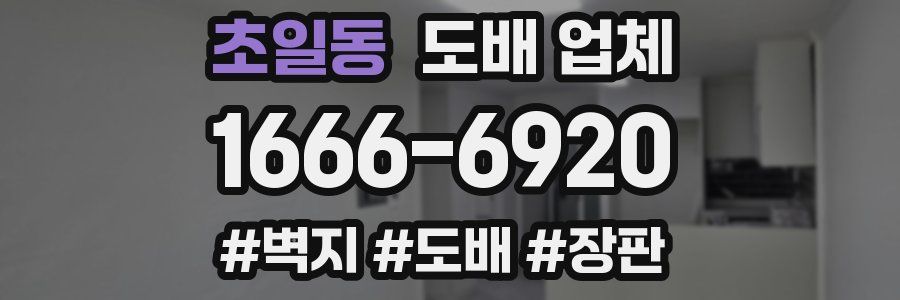 초일동 도배 업체