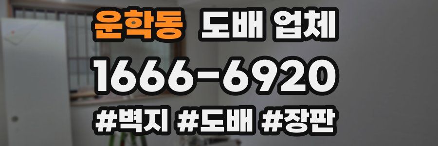 운학동 도배 업체