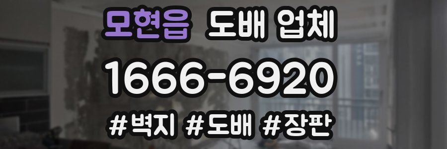모현읍 도배 업체