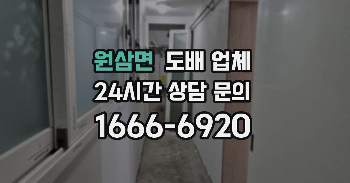 원삼면 도배 업체