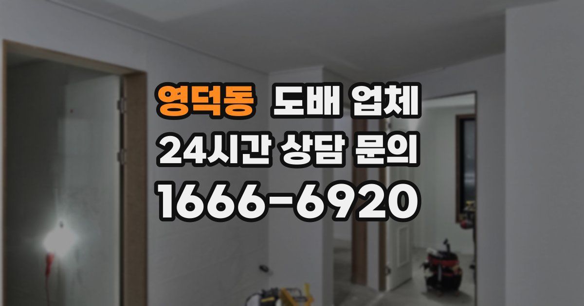 영덕동 도배 업체