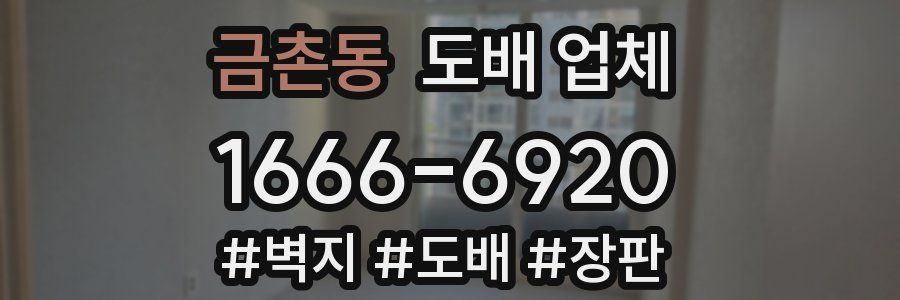 금촌동 도배 업체
