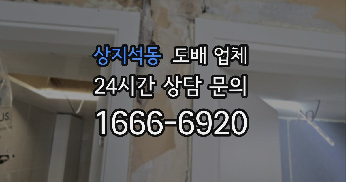 상지석동 도배 업체