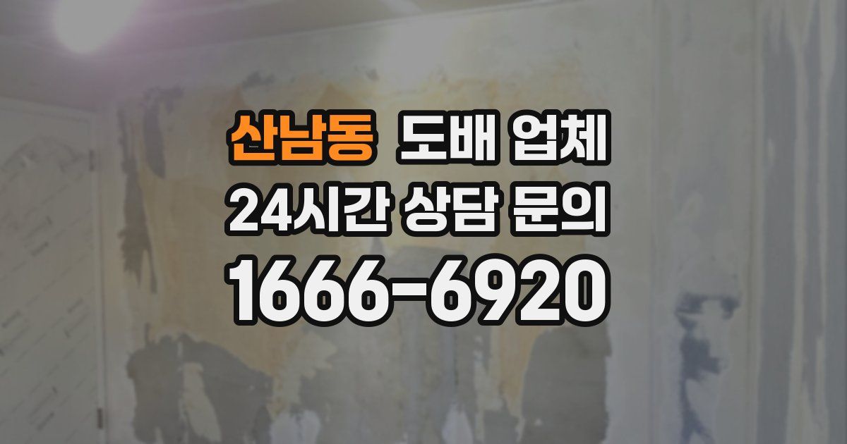 산남동 도배 업체