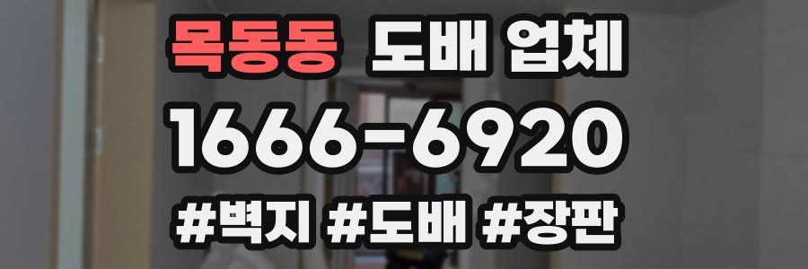 목동동 도배 업체