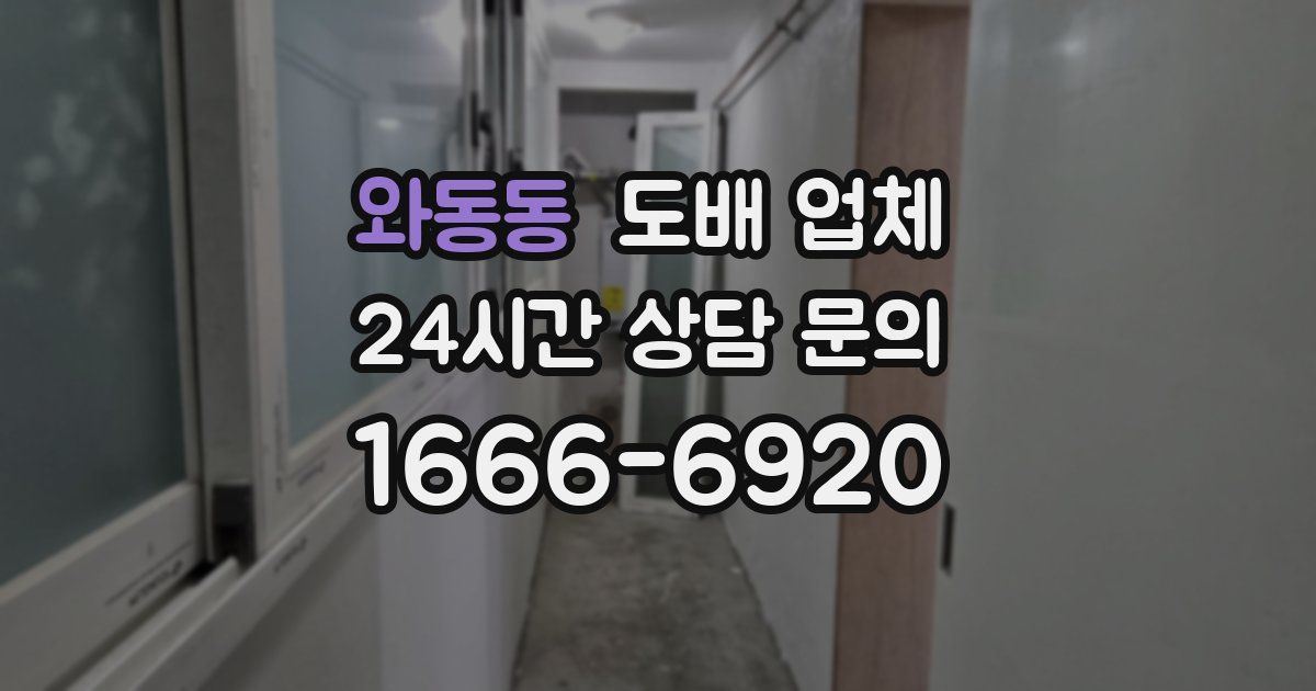 와동동 도배 업체