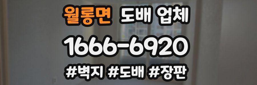 월롱면 도배 업체