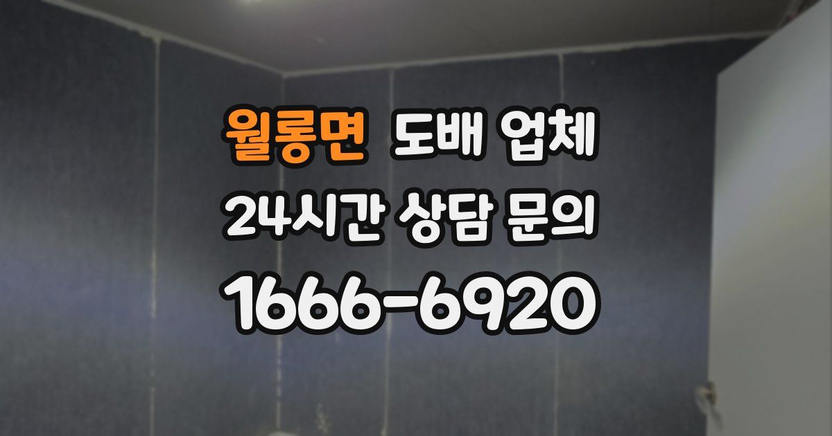 월롱면 도배 업체