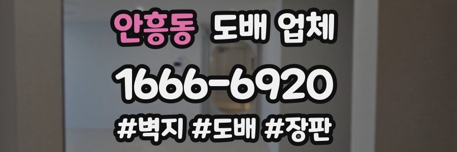 안흥동 도배 업체