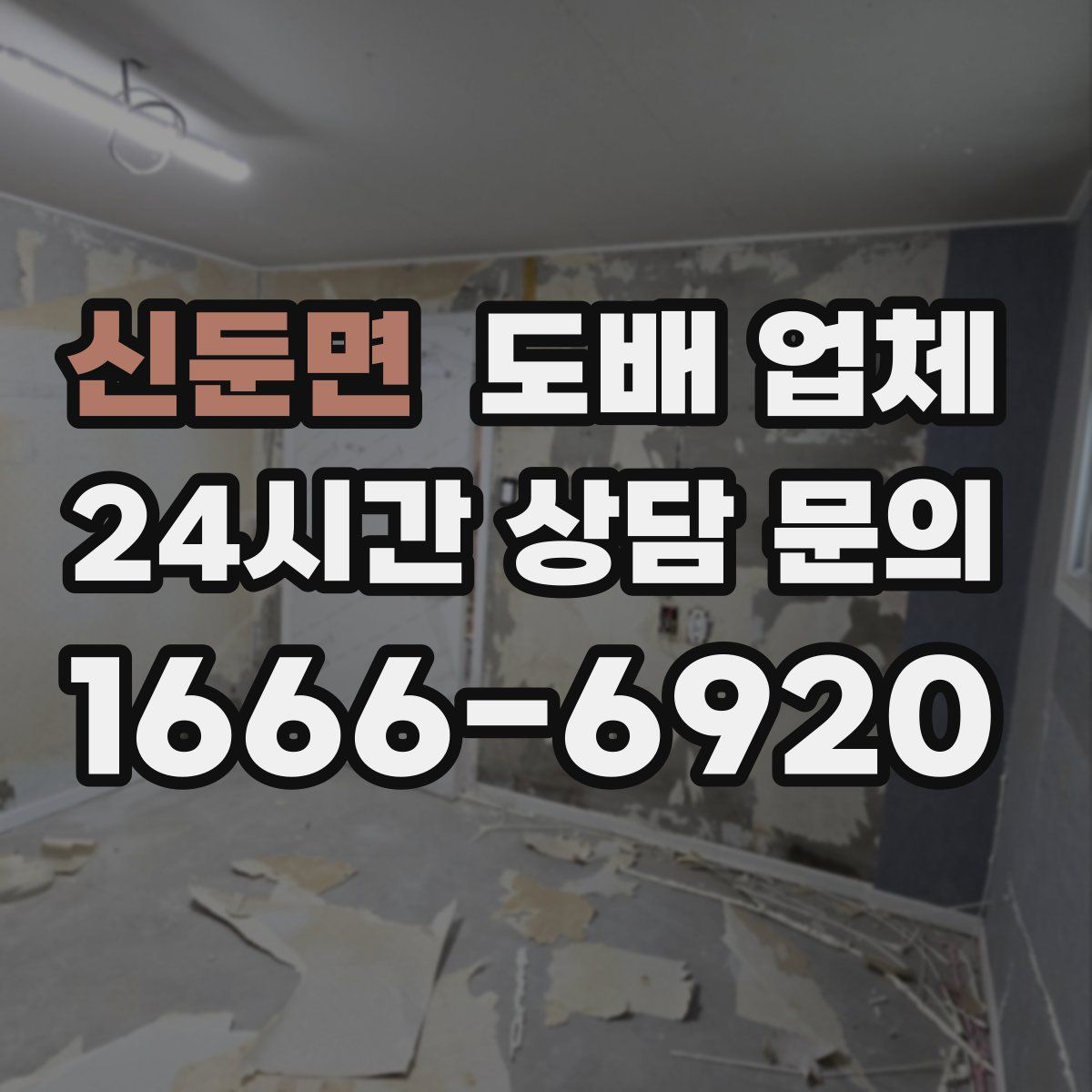 신둔면 도배 업체