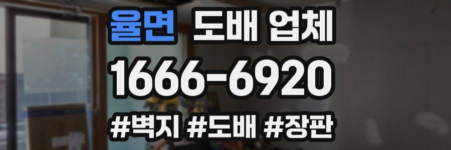 율면 도배 업체