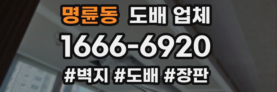 명륜동 도배 업체