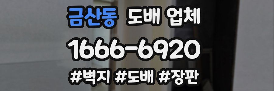 금산동 도배 업체