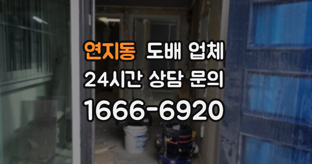 연지동 도배 업체