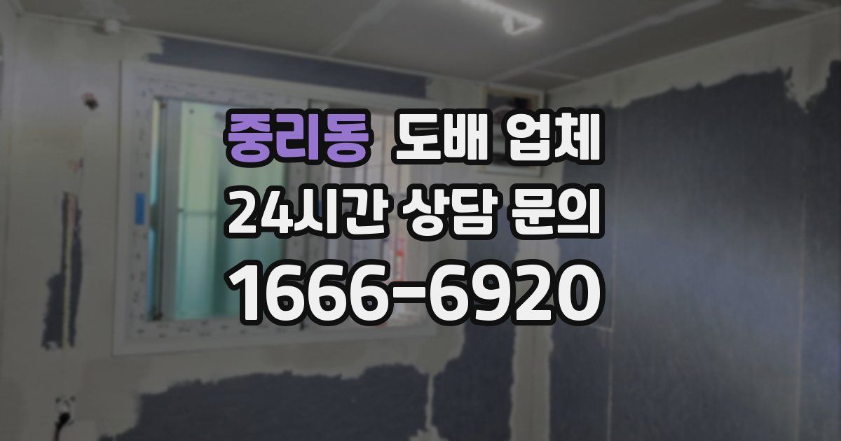 중리동 도배 업체