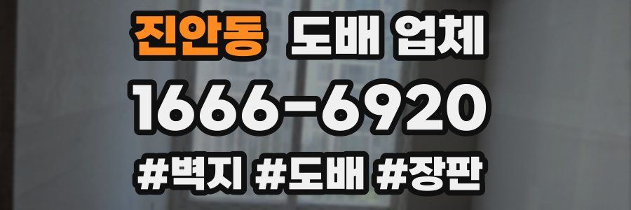 진안동 도배 업체