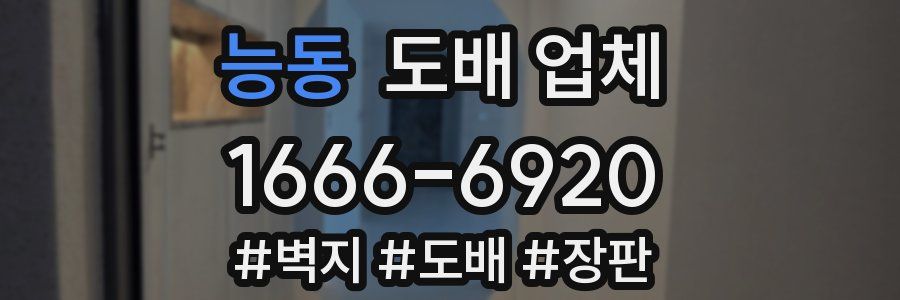 능동 도배 업체
