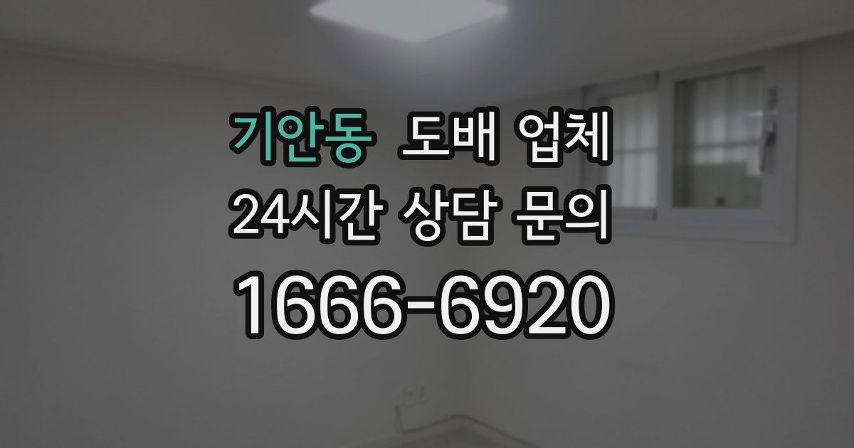 기안동 도배 업체