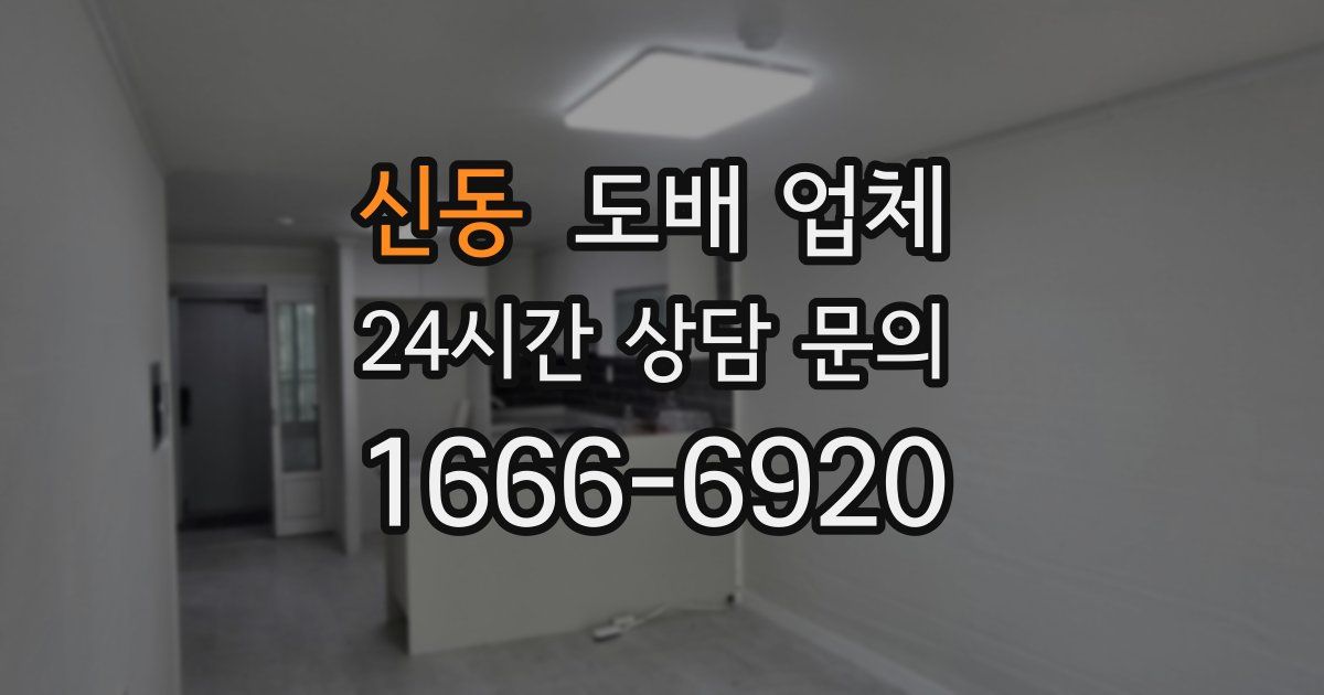 신동 도배 업체