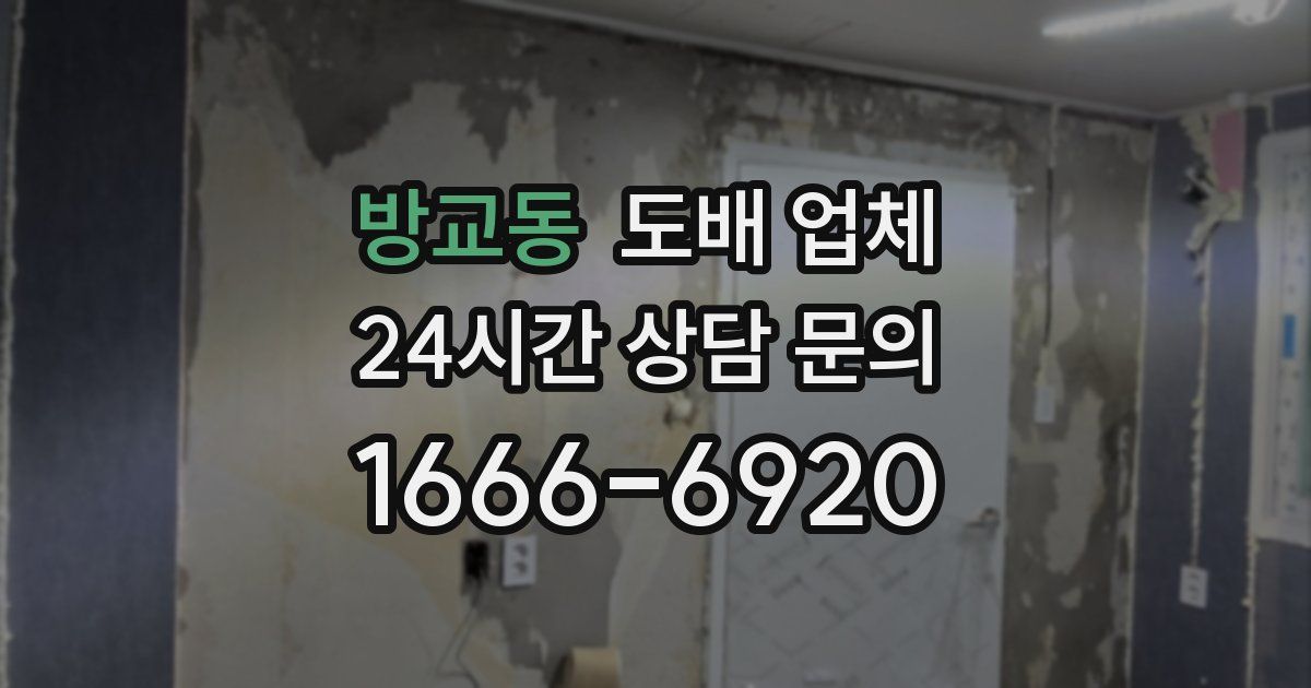 방교동 도배 업체