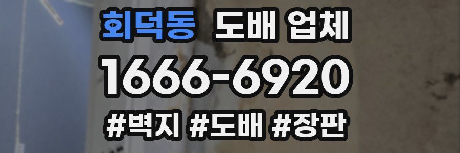 회덕동 도배 업체