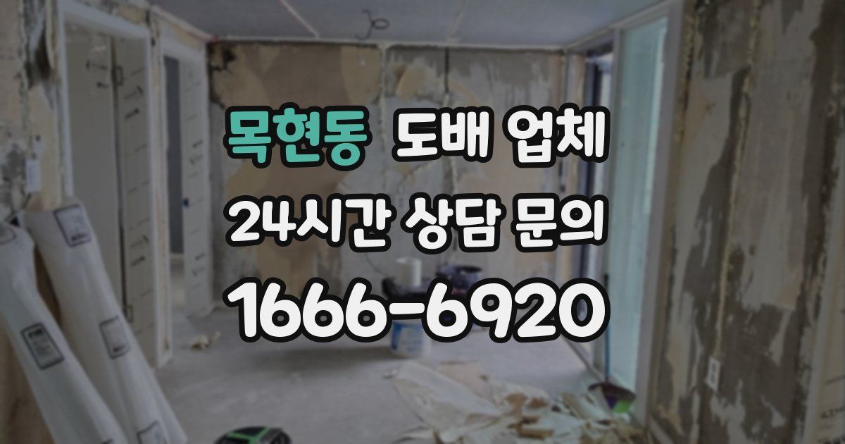 목현동 도배 업체