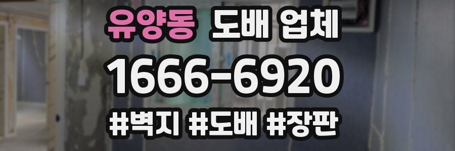 유양동 도배 업체
