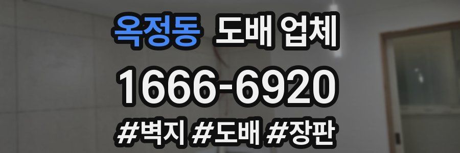 옥정동 도배 업체