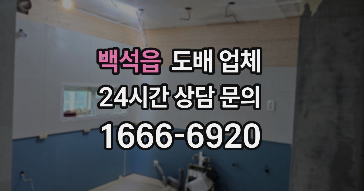 백석읍 도배 업체